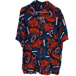 Chicago Bears Hawaiian Shirt XL Mens‎ NFL AOP 100% Rayon Football Vacation
